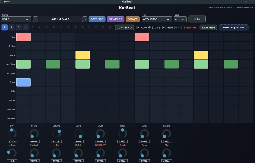 KorBeat【無償配布】