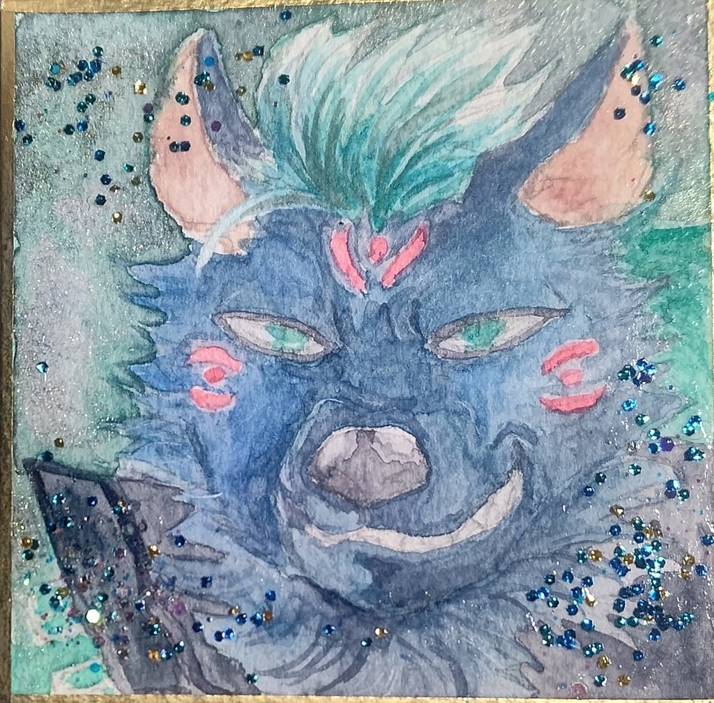 色紙イラスト　ニャルラトテプ