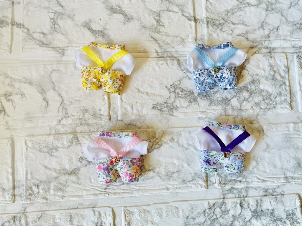 花柄うさぎちゃんセット 10cm