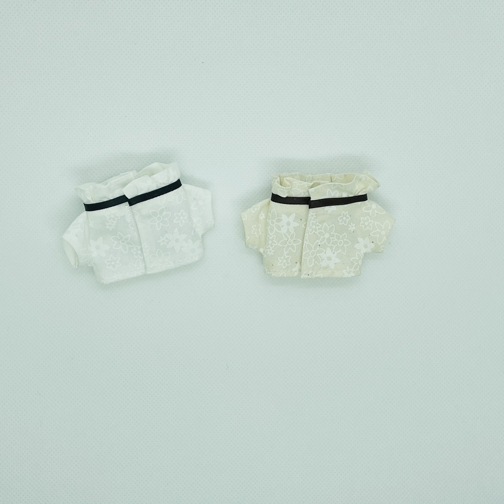 花柄のフリフリリボンシャツ 10センチ