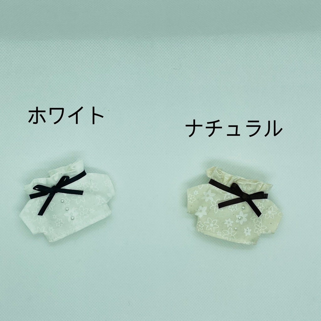 花柄のフリフリリボンシャツ 10センチ
