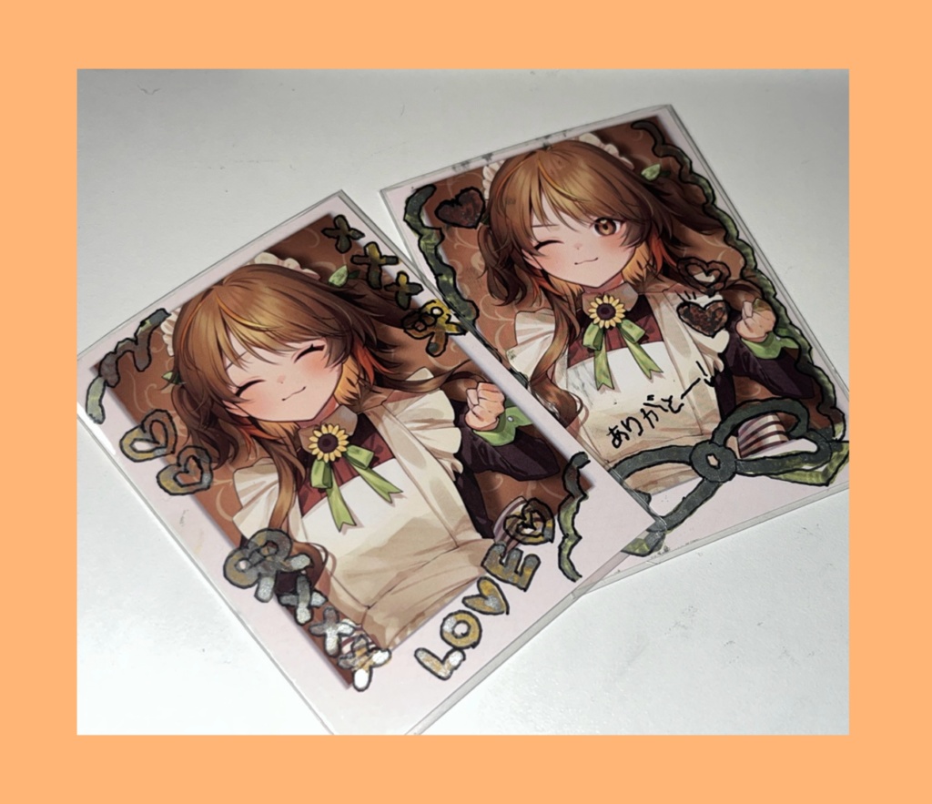 【2枚セット】直筆らくがきチェキ【茶亥ふたば】