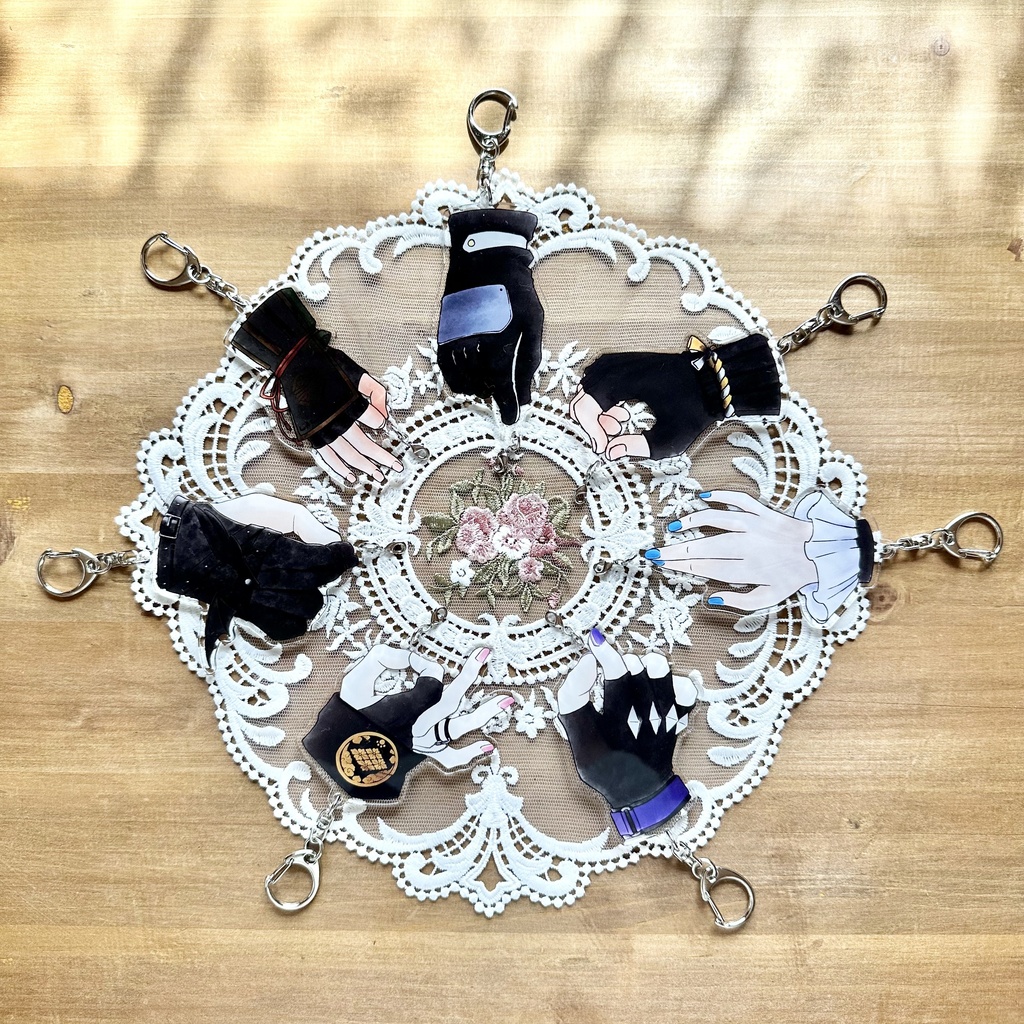 おててアクリルキーホルダー