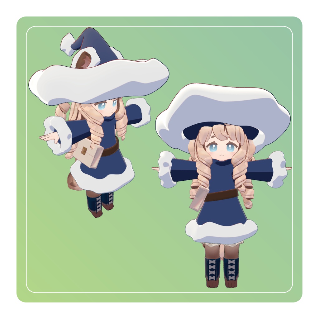 わたあめ魔女の服【ビスキュイ・ラングドシャ専用衣装】