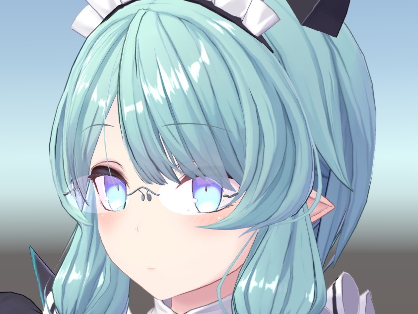 サタリナ族のメイドさん用アクセサリー「にこメガネ」