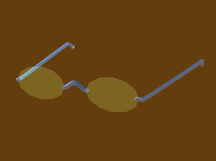 サタリナ族のメイドさん用アクセサリー「にこメガネ」