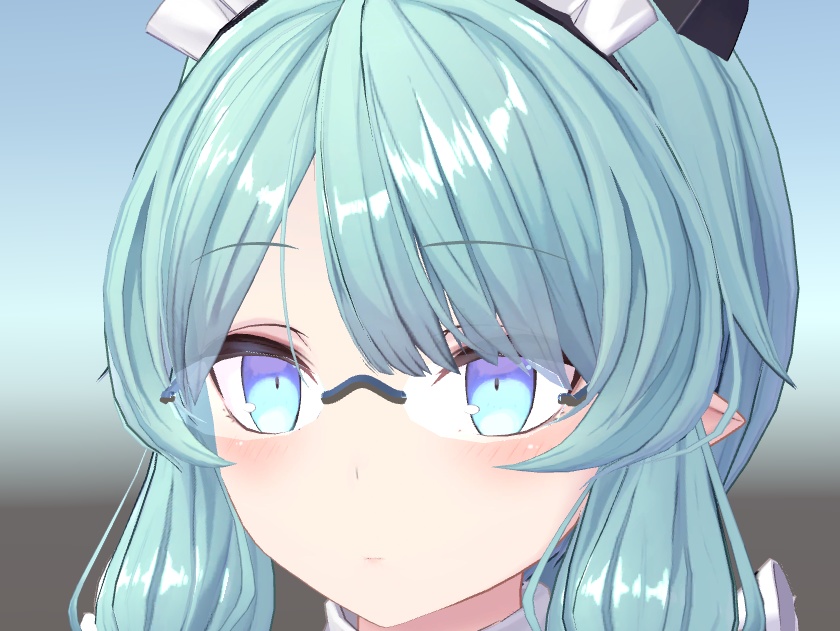 サタリナ族のメイドさん用アクセサリー「にこメガネ」