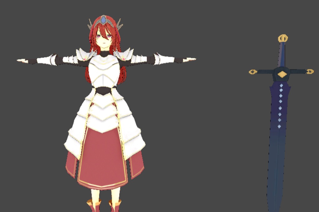 Anime Combat Greatsword Girl