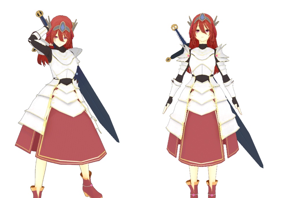 Anime Combat Greatsword Girl