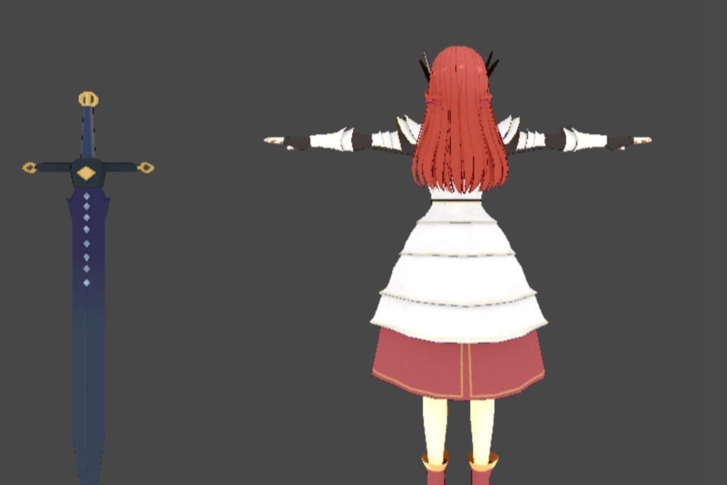 Anime Combat Greatsword Girl