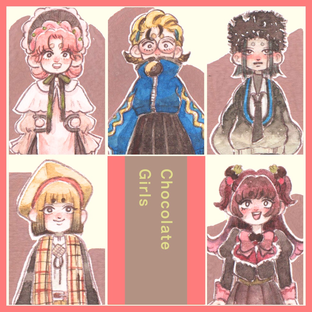 【フレームレス原画】Chocolate Girls