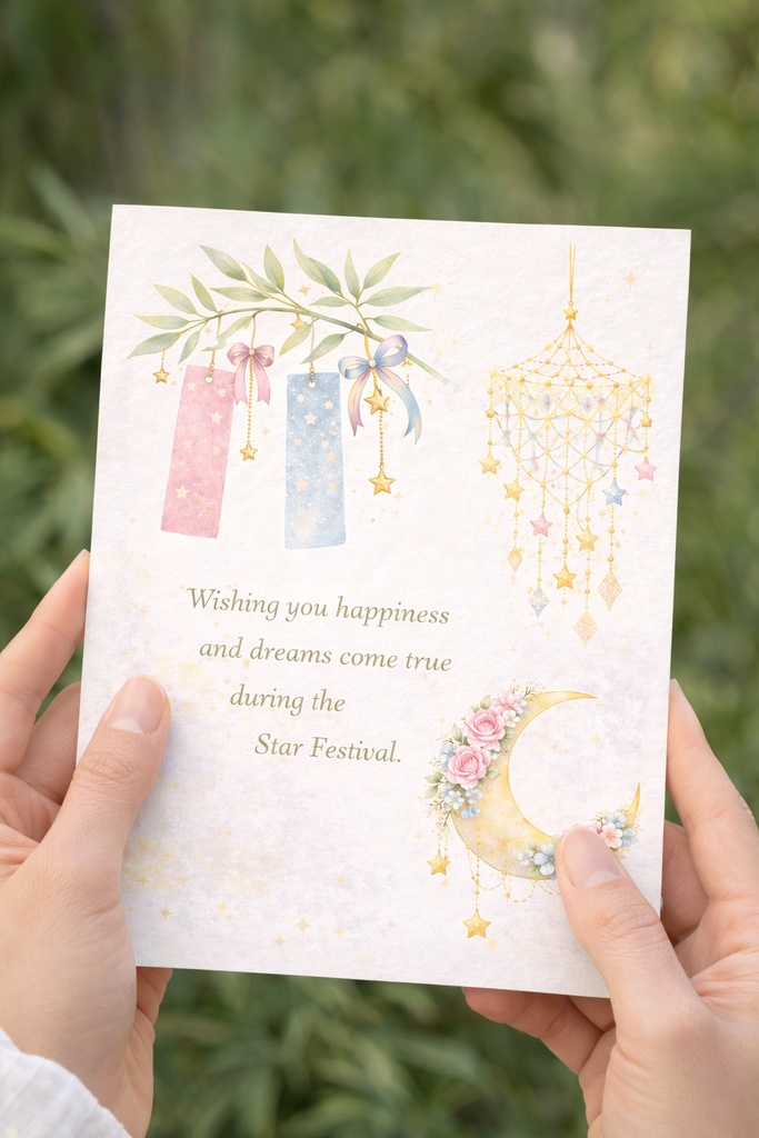 【36PNG クリップアート】Tanabata Dreams — 七夕の夜に漂う、夢みる星空の世界