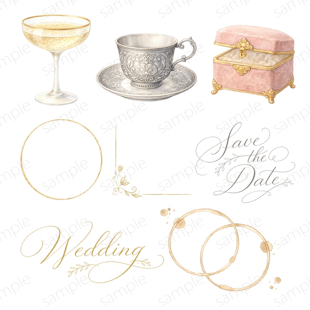 【46PNG クリップアート】The Wedding Keepsake 〜永遠を誓う、とっておきの一日〜