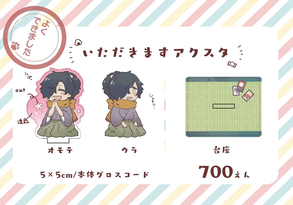 イゾーさんのいただきますアクスタ