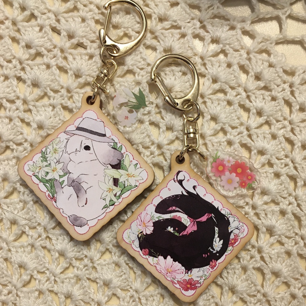 ウッドキーホルダーコハおりょりょセット