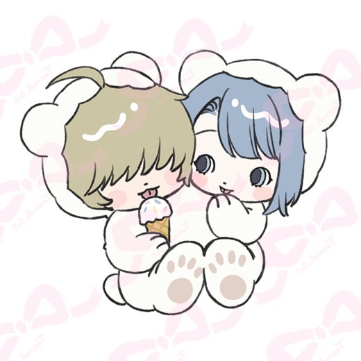 双頭アクリルキーホルダー