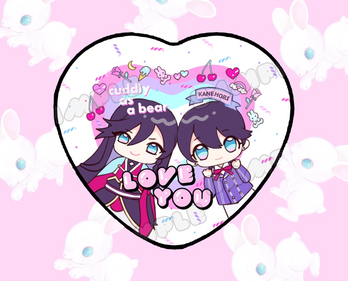 【缶バッチ】LOVE YOU