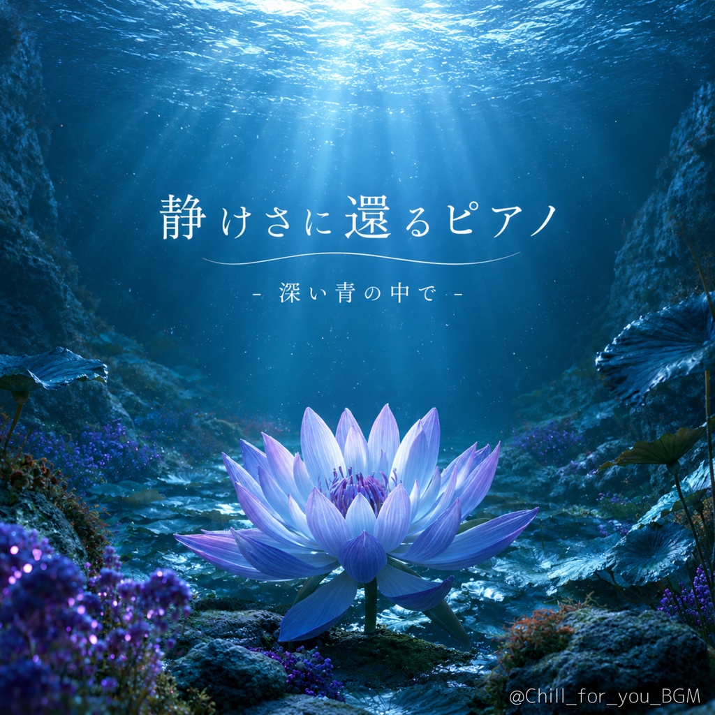 【ピアノBGM】静けさに還るピアノ - 深い青の中で -