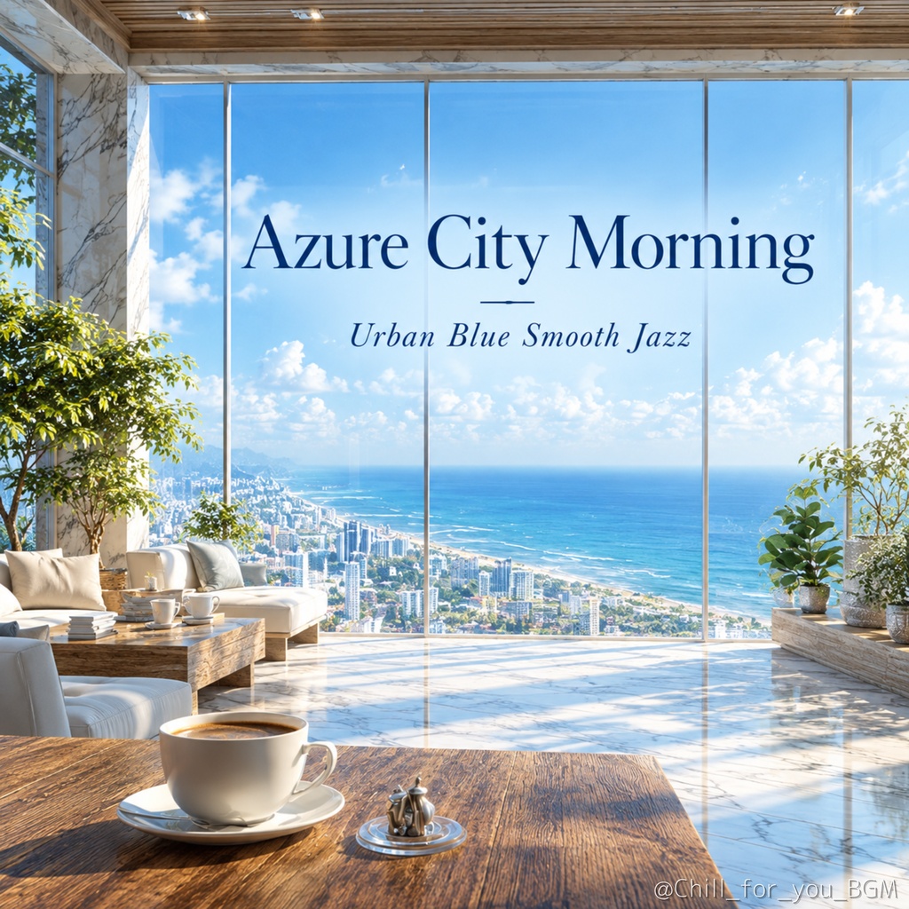 【ジャズBGM】Azure City Morning - Urban Blue Smooth Jazz
