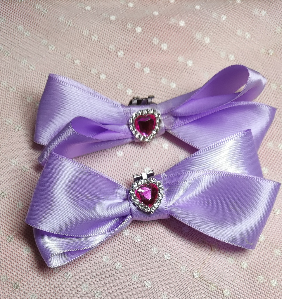 ロリィタシューズクリップ紫×ピンク - Lovelypinkyswear - BOOTH