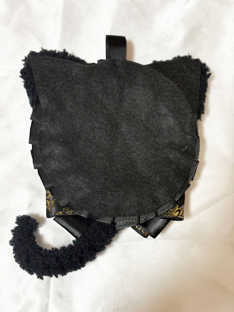 猫耳 痛ロゼット黒 56~65mm