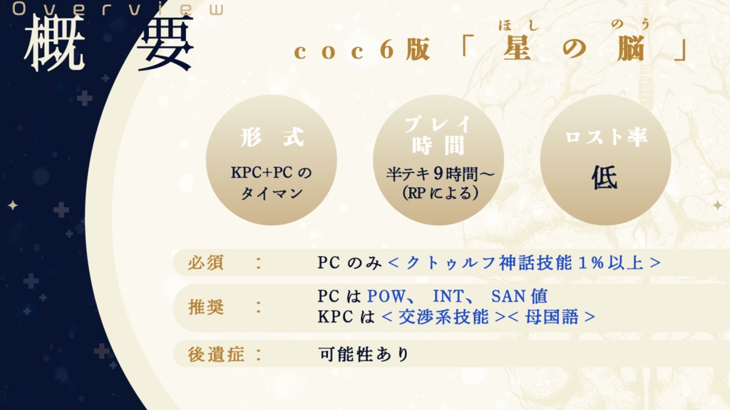 【cocシナリオ】星の脳【SPLL:E192910】