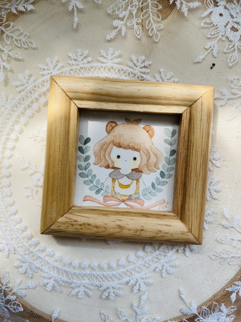ミニ原画　くまちゃん