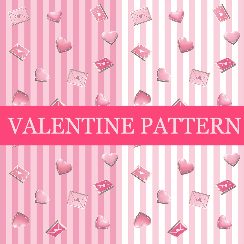 【フリー素材・パターン】Valentine Pattern