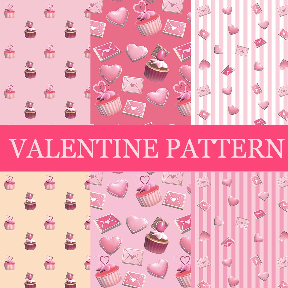 【フリー素材・パターン】Valentine Pattern