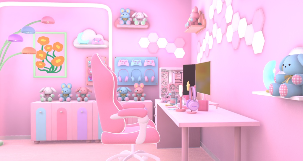 【Warudo】Sweet Gaming Room