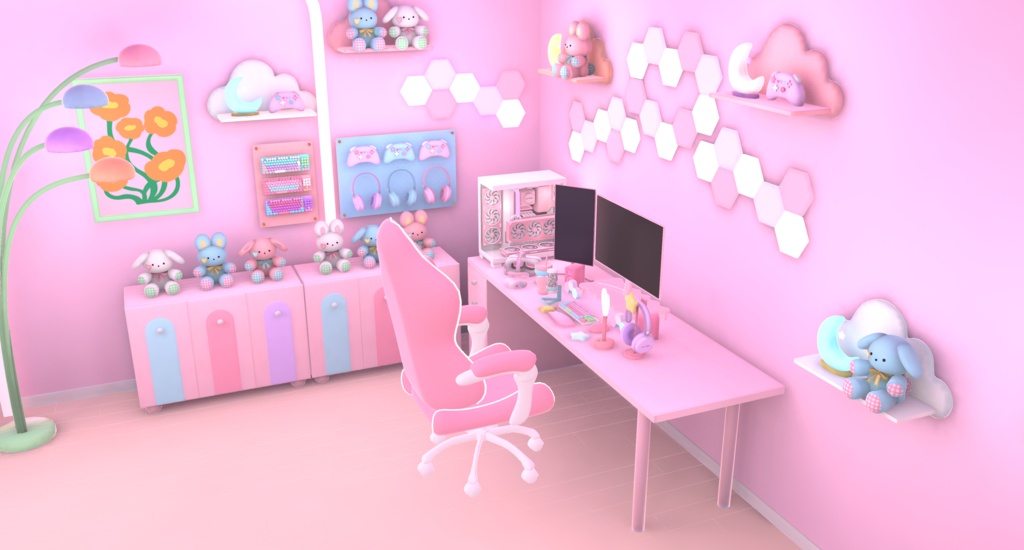 【Warudo】Sweet Gaming Room