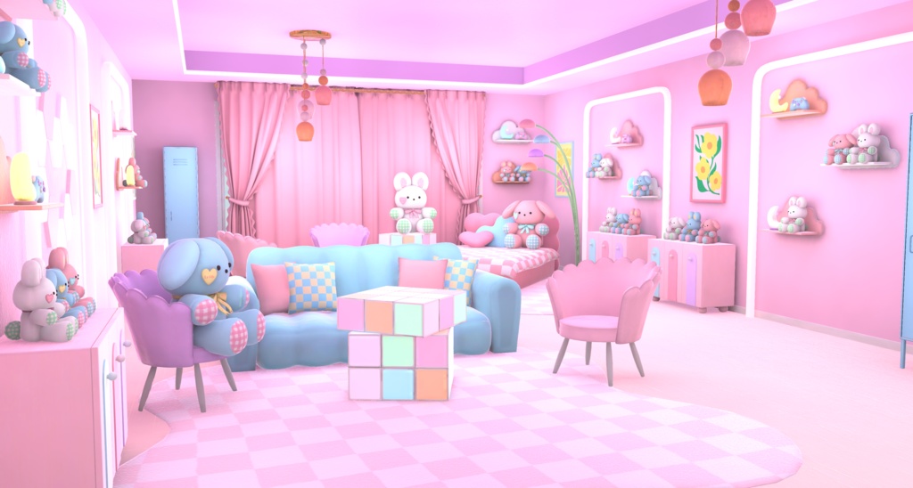 【Warudo】Sweet Gaming Room