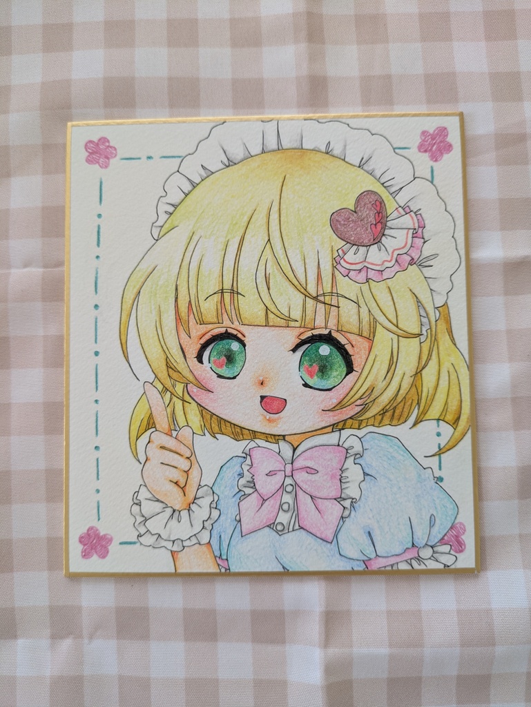 創作メイドさんミニ色紙