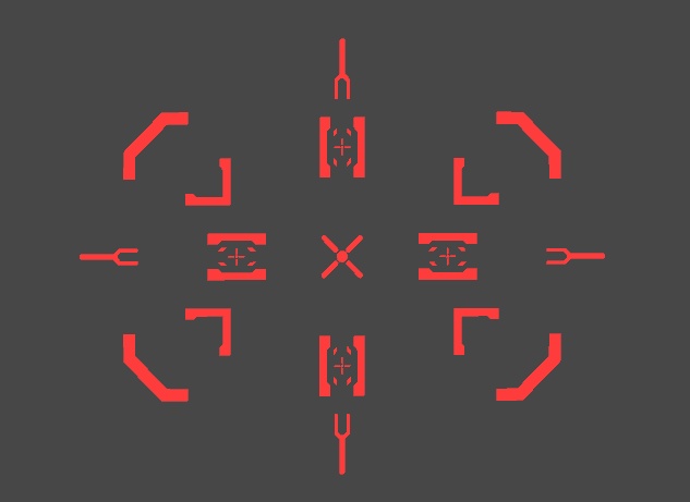 展開する網膜投影型射撃管制インターフェースっぽいもの Unity,VRChat想定