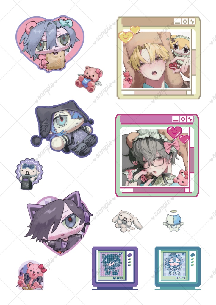 こぐまボーイズぷっくりシール