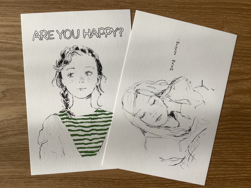 ポストカード2枚セット(緑)