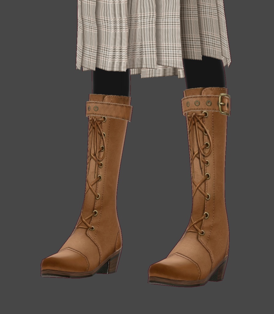 スタンダードミドルブーツ（VRoid用）