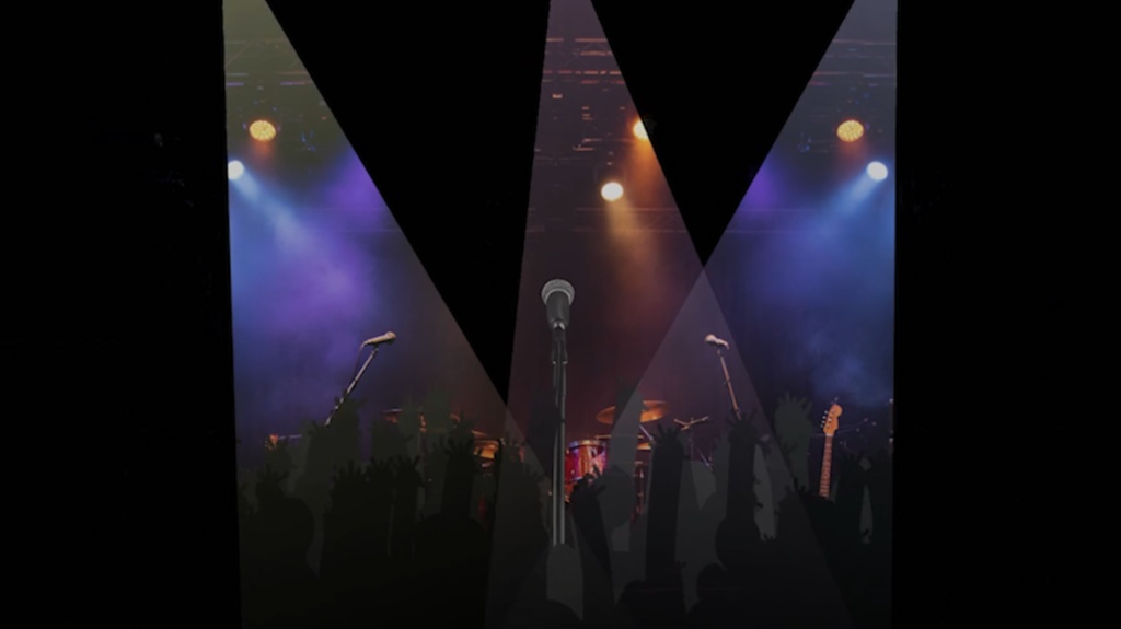 【無料】歌配信用OBS素材セット｜背景・スティンガー トランジション・マイク画像入り【商用利用可】