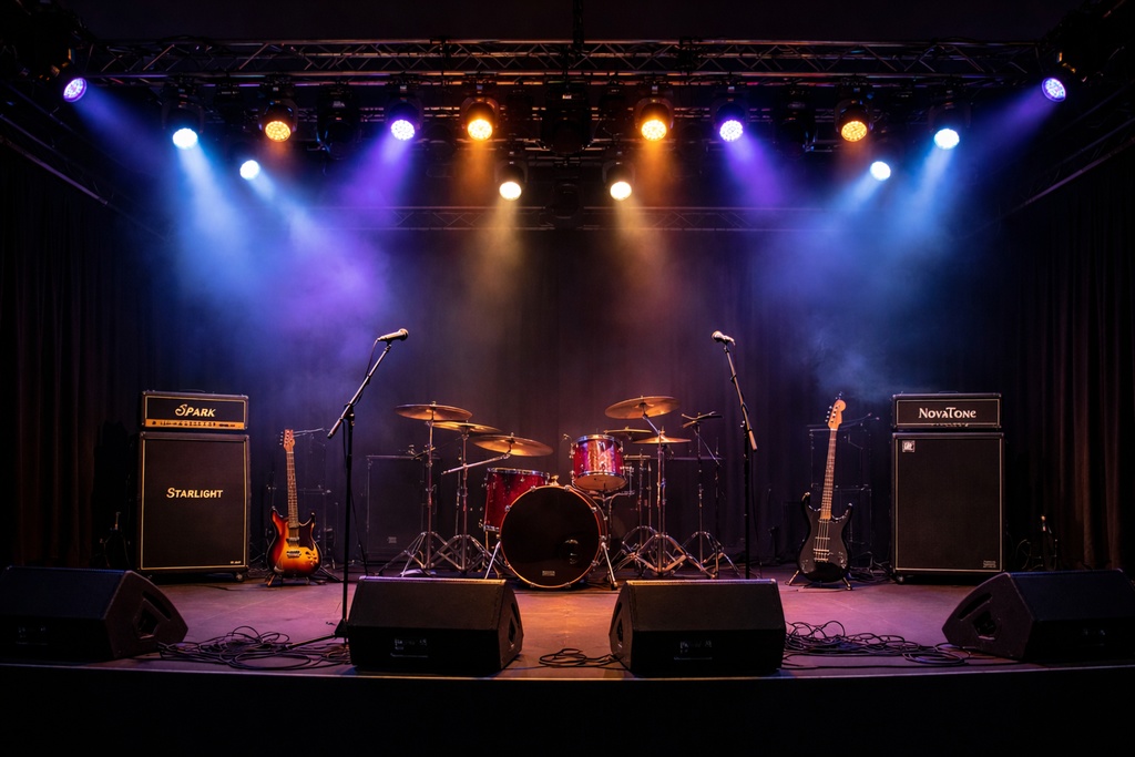 【無料】歌配信用OBS素材セット|背景・スティンガー トランジション・マイク画像入り【商用利用可】