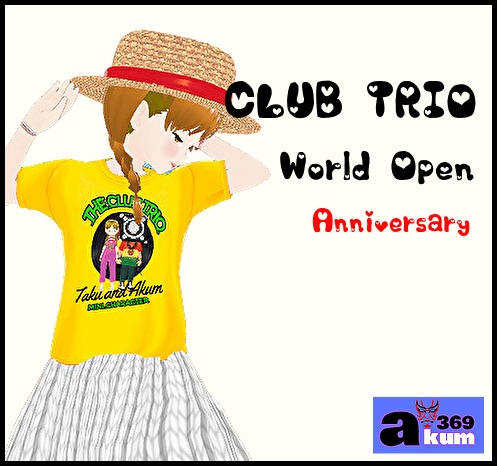 【Vroid】【無料】CLUB TRIO TAKUちゃん ワールドオープン記念 Tシャツ