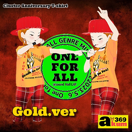 【Vroid】【無料】ONE FOR ALL 8.13 開催記念 Tシャツ & BIKINI