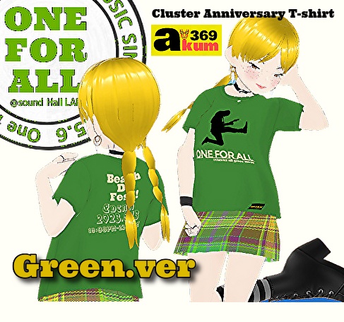 【Vroid】【無料】ONE FOR ALL 8.13 開催記念 Tシャツ & BIKINI