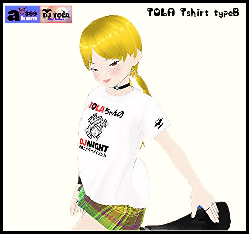 【Vroid】TOLAちゃん  公式Tシャツ 全4種