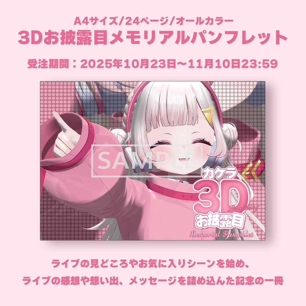 【完全受注生産】カケラ3Dお披露目メモリアルパンフレット