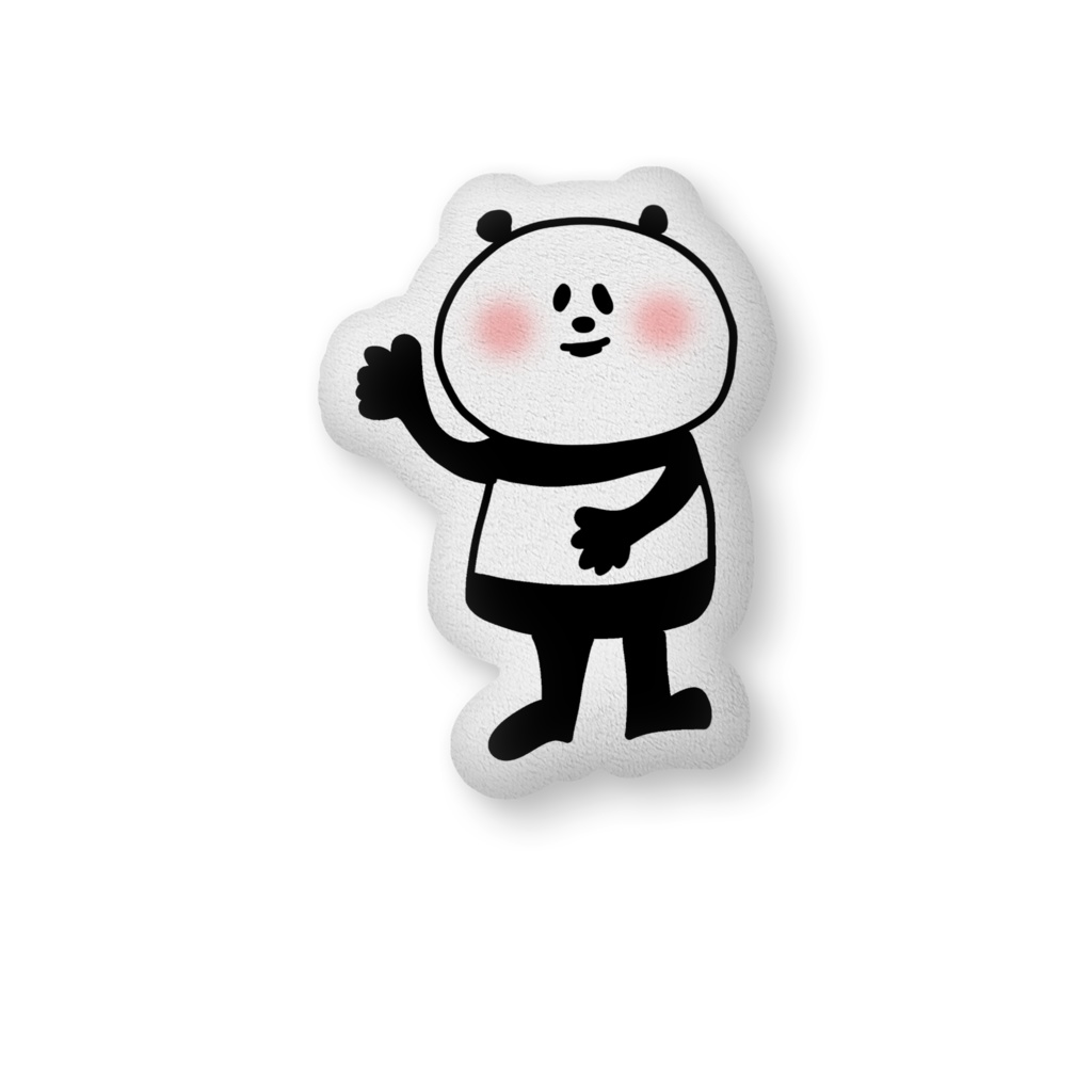 きみつ彩寧・パンダVer：ふかふかクッション（H56×W36cm）