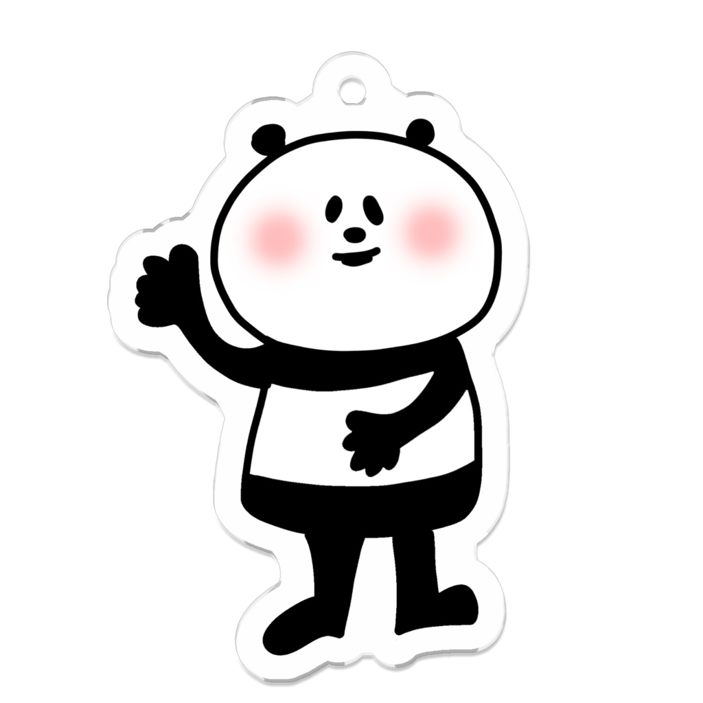 きみつさんアクリルキーホルダー(パンダVer.)