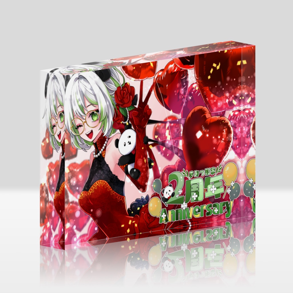 2周年記念グッズ:アクリルブロック
