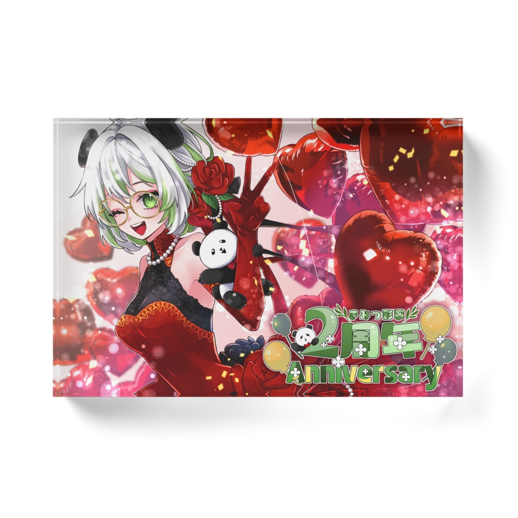 2周年記念グッズ:アクリルブロック