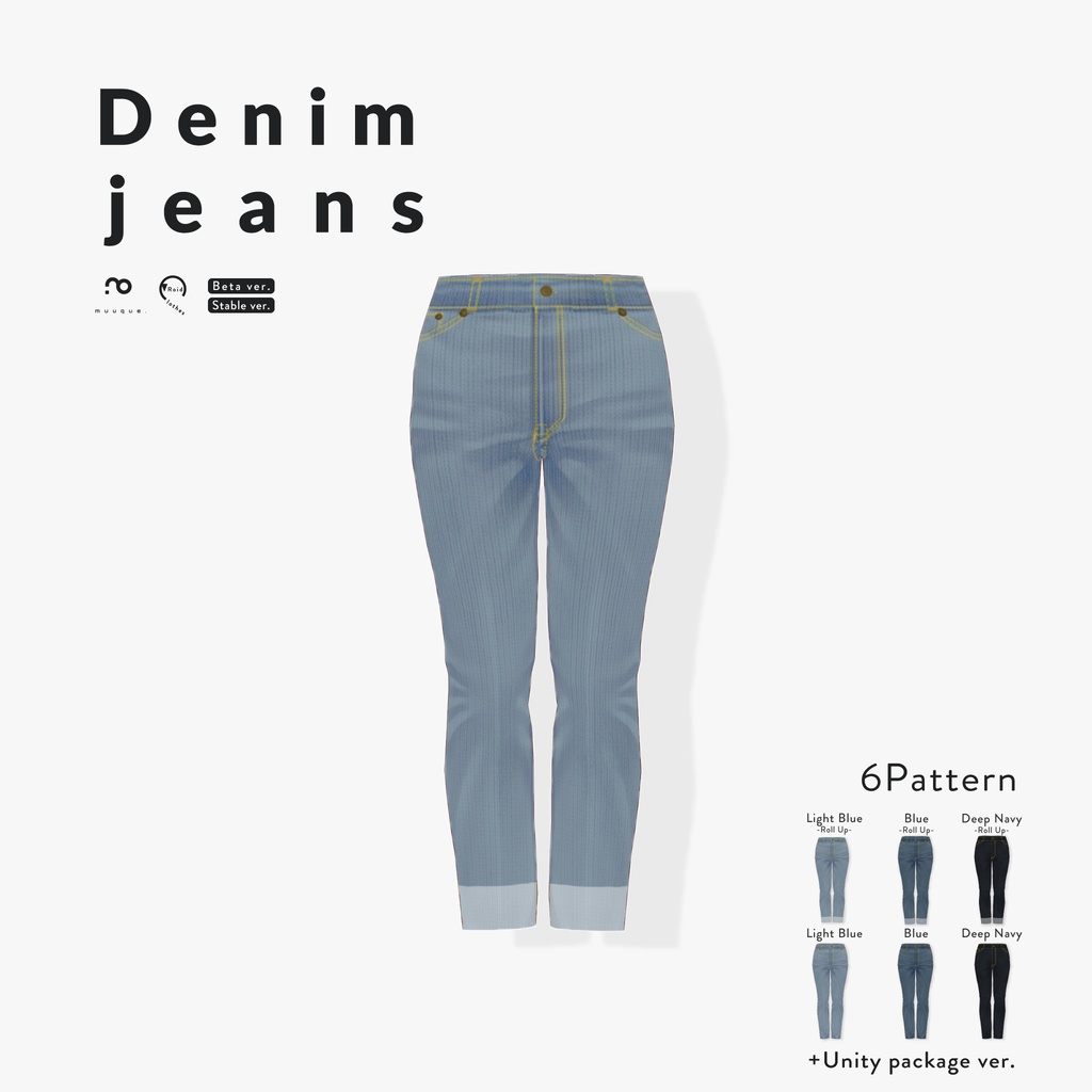 [VRoid Clothes] Denim jeans