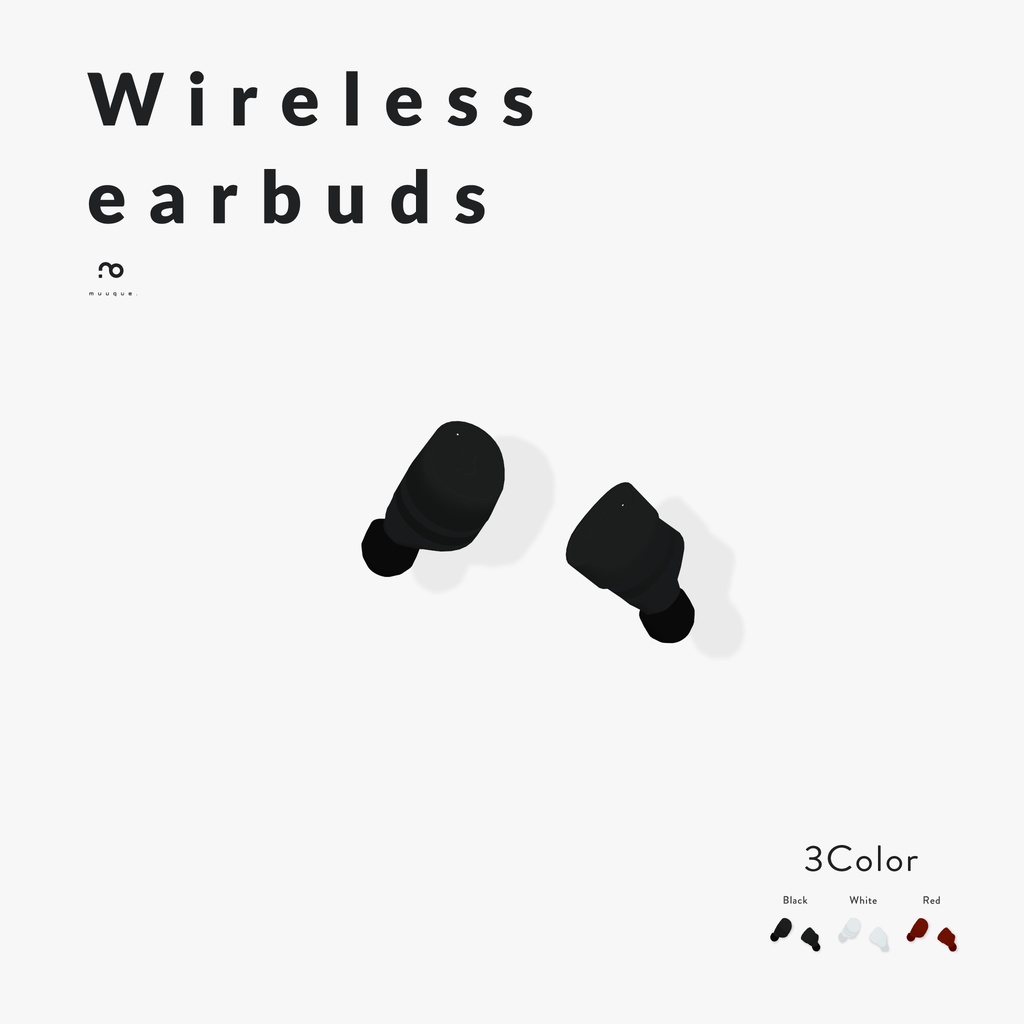[Virtual Clothes] Wireless earbuds